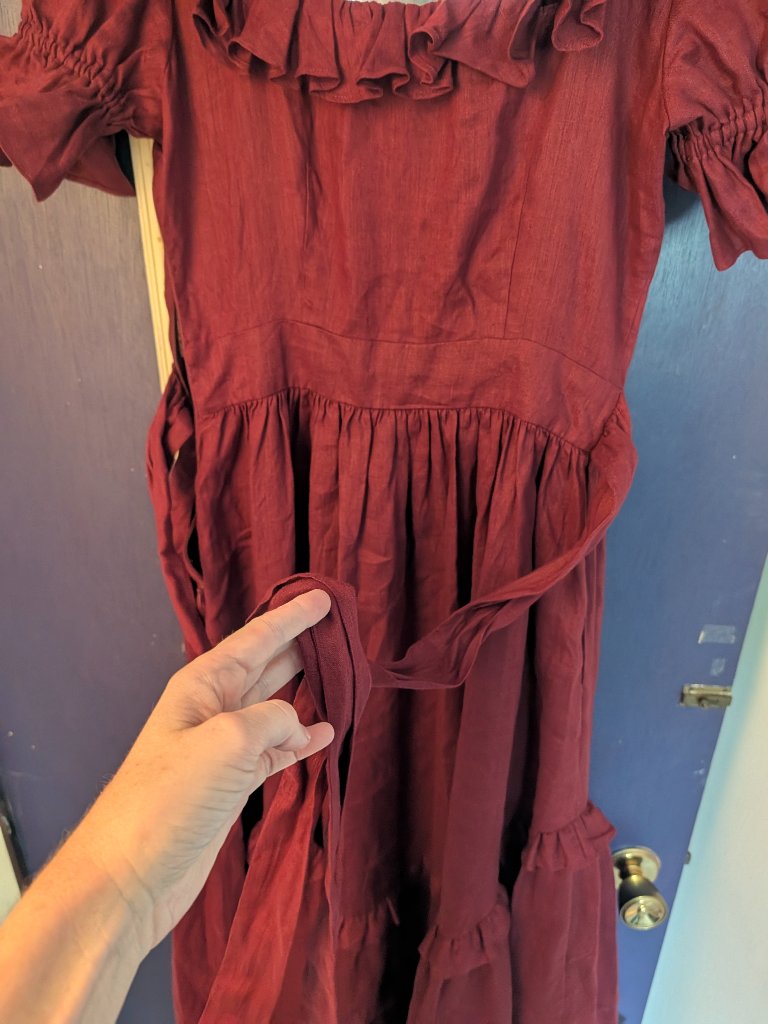 Of Her Own Kind Adeline Dress Burgundy S Never Worn — image 7 of 8